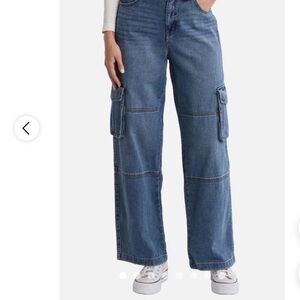 Robert Rodriguez Denim Wide Leg Cargo Jeans